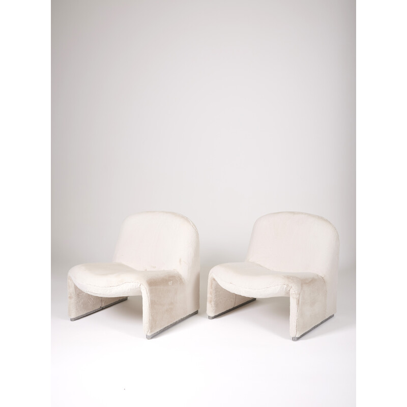 Paar vintage Alky fauteuils van Giancarlo Piretti voor Artifort, Italië 1970