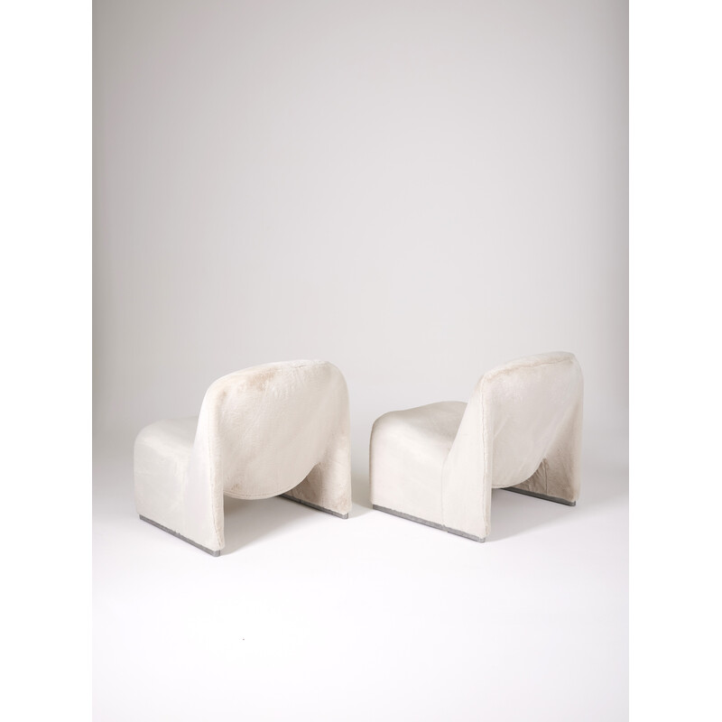 Pair of vintage Alky armchairs by Giancarlo Piretti for Artifort, Italy 1970