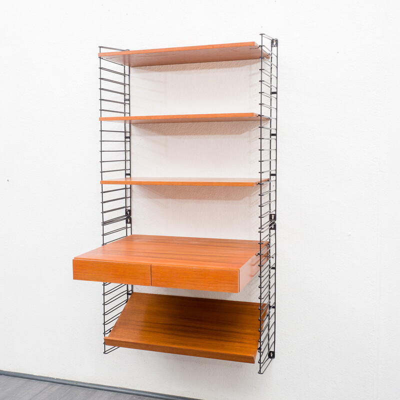 Mid-century teak shelving system by Musterring, 1960s