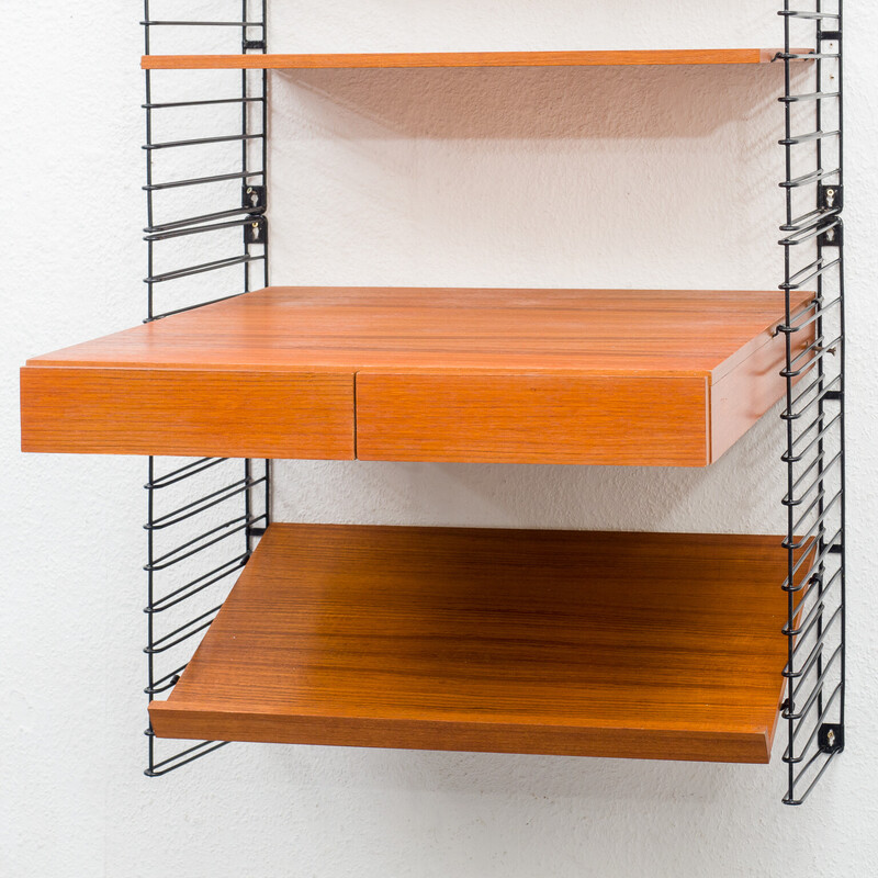 Mid-century teak shelving system by Musterring, 1960s