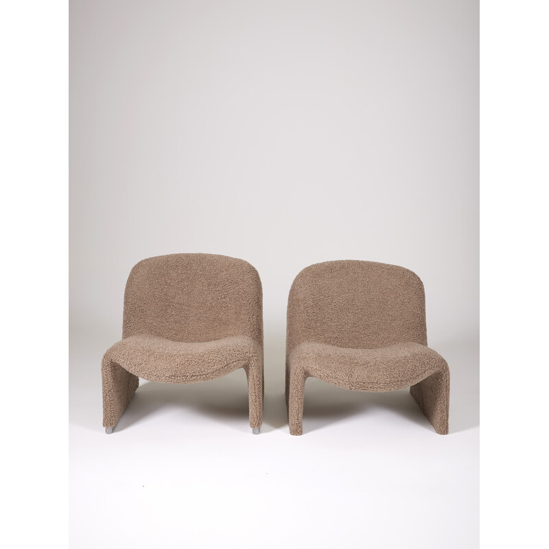 Paar vintage Alky fauteuils van Giancarlo Piretti voor Artifort, Italië 1970
