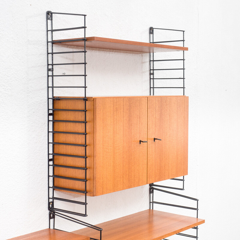 Mid-century teak shelving system by Musterring, 1960s