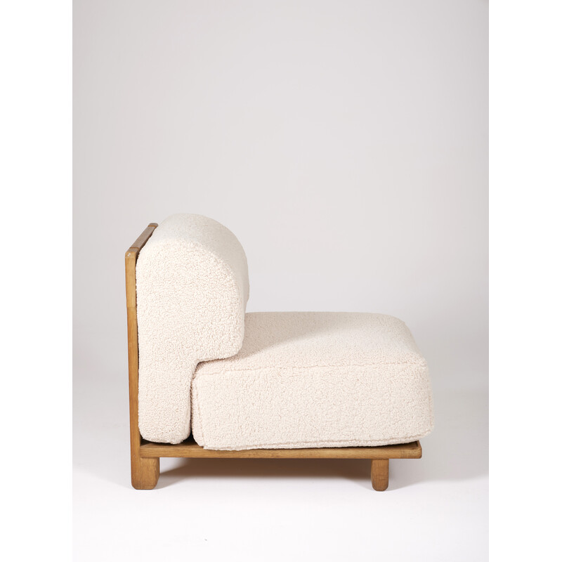 Vintage armchair by Guillerme Chambron, France 1960