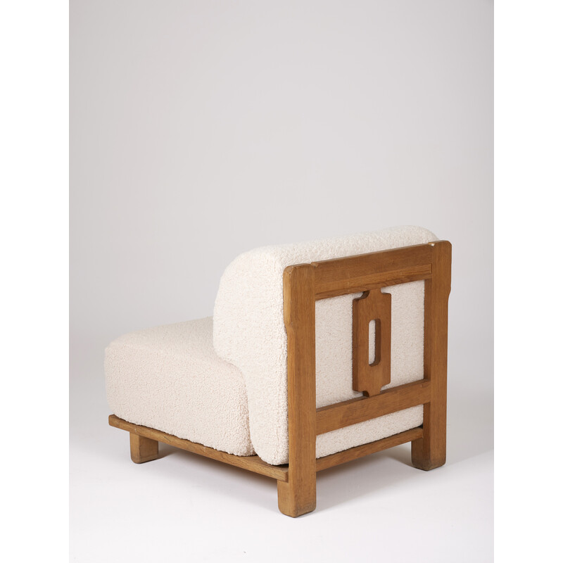 Sillón vintage de Guillerme Chambron, Francia 1960