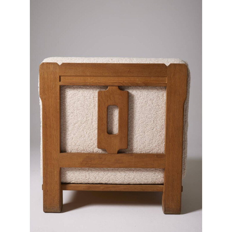Vintage fauteuil van Guillerme Chambron, Frankrijk 1960