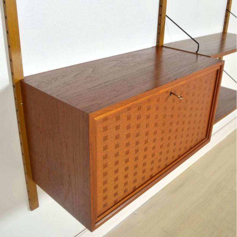 Modular bookcase system and secretary "Royal System" by Poul Cadovius - 1960s