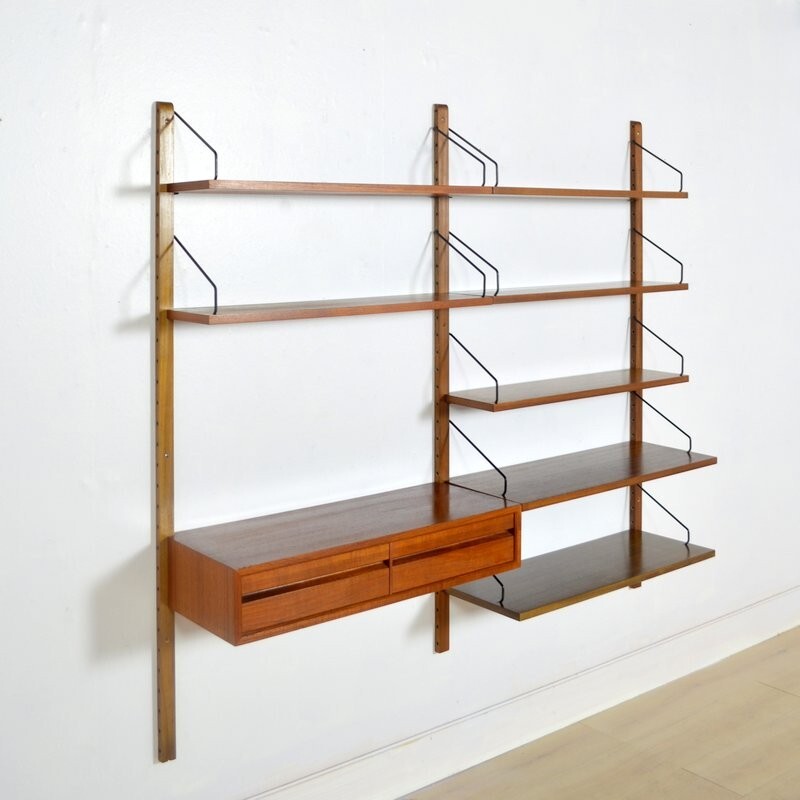 Modular bookcase Poul Cadovius "Royal System" - 1960s