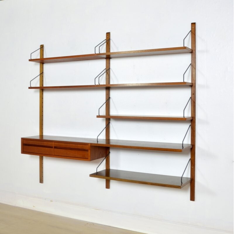 Modular bookcase Poul Cadovius "Royal System" - 1960s