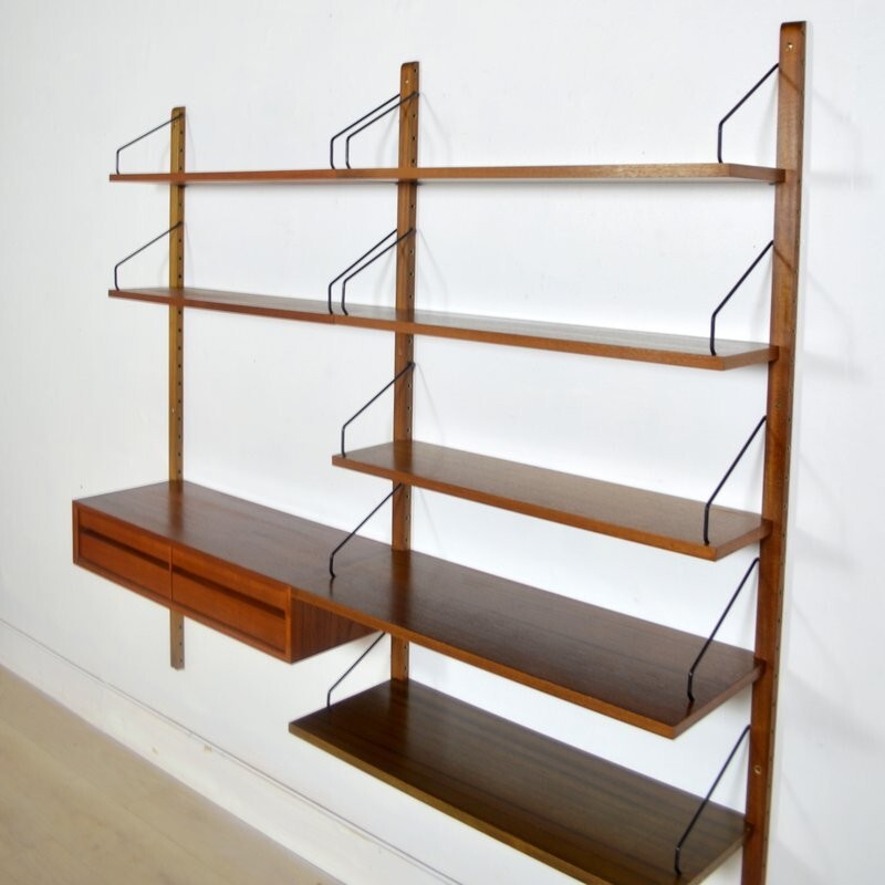 Modular bookcase Poul Cadovius "Royal System" - 1960s