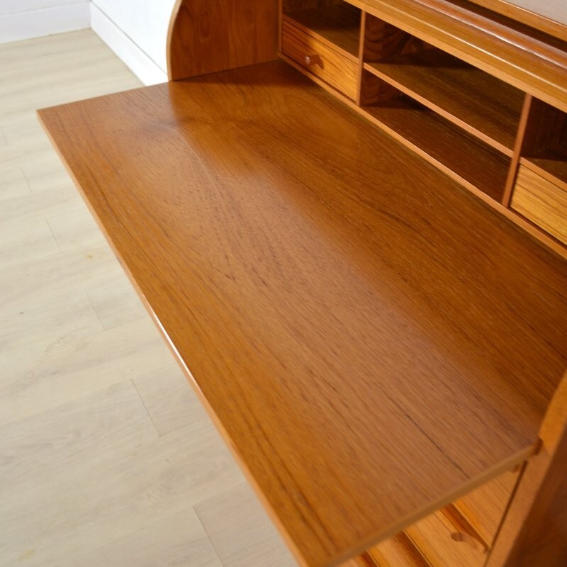 Mid-century Danish blond teck secretary - 1980s