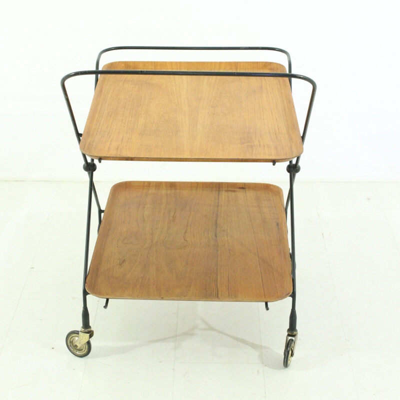 Mid-Century Swedish teak service trolley - 1960s