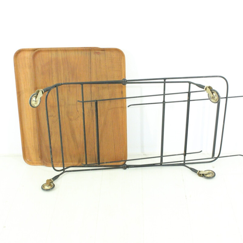 Mid-Century Swedish teak service trolley - 1960s