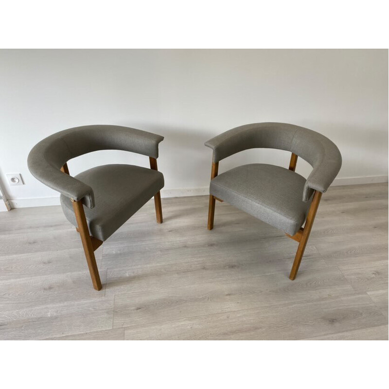Paire de fauteuils vintage par Ernesto Radaelli, 1960