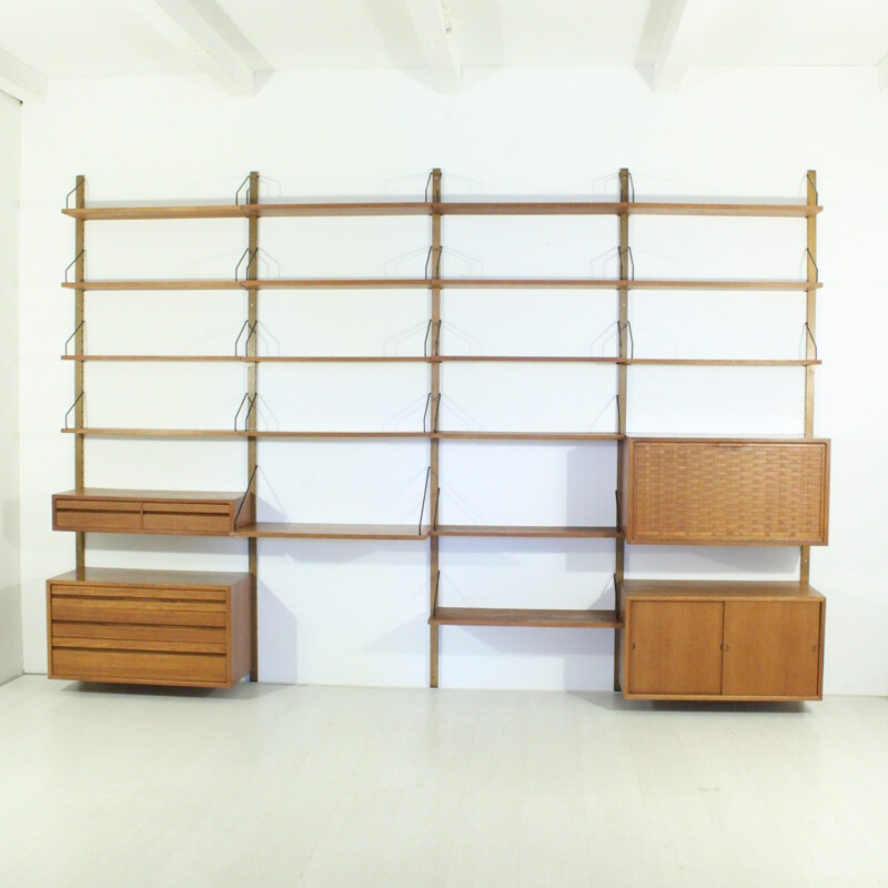 Mid-century Danish modular teak wall unit by Paul Cadovious for Cado - 1960s