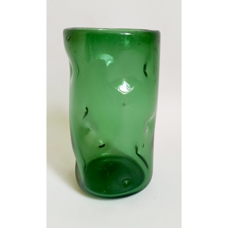 Empoli vintage glass vase, 1960