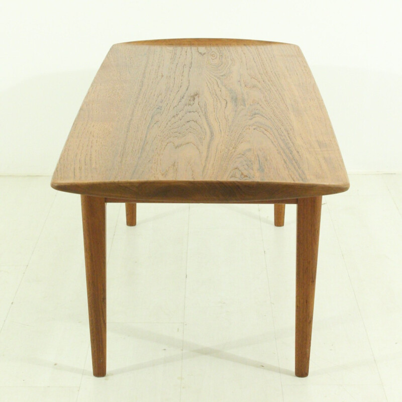 Danish teak coffee table by Tove & Edvard Kindt-Larsen for France & Son - 1960s