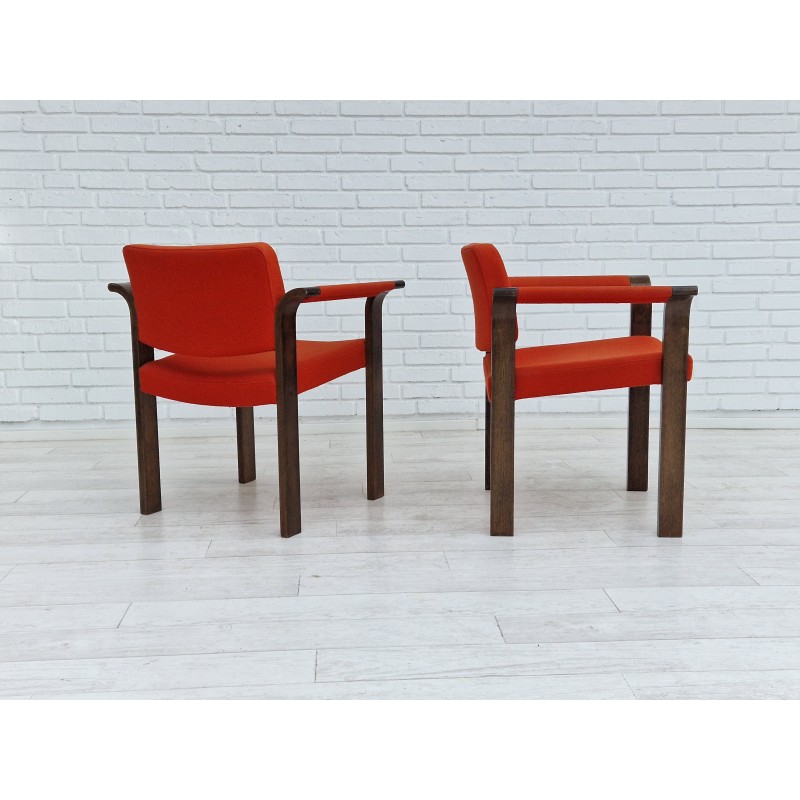 Pair of vintage Danish armchairs by Magnus Olesen, 1980s