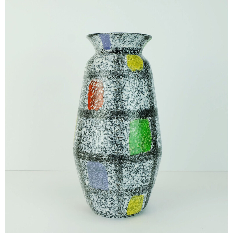 Vaso di metà secolo modello 608-30 di Bay-Keramik, 1960