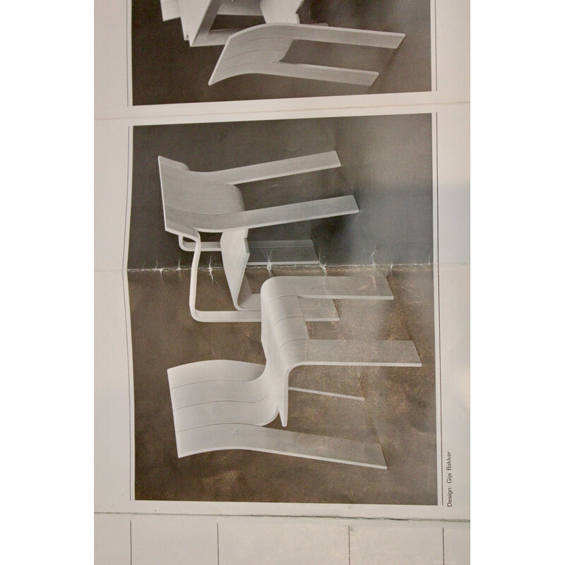 4 Stühle "Strip" mit Armlehnen von Gijs Bakker für Castelijn, 1974