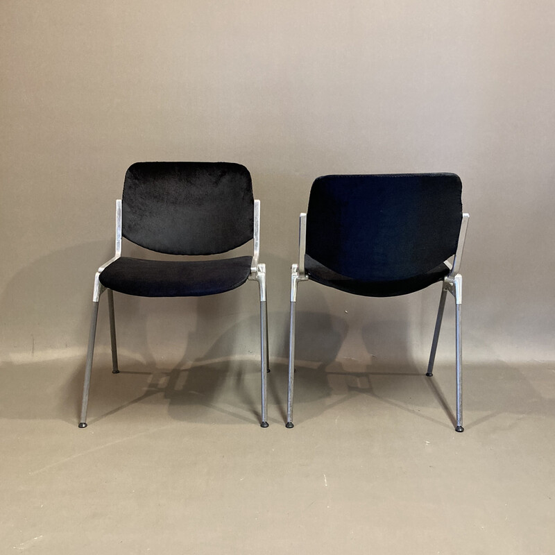 Set of 6 vintage chairs by Giancarlo Piretti for Castelli, 1960