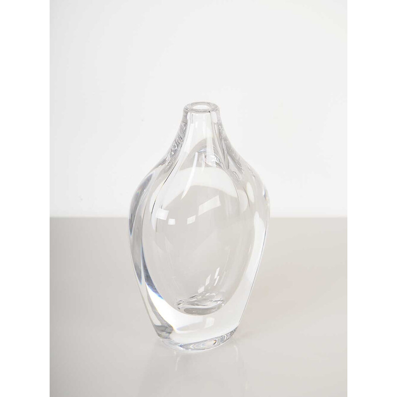Vase vintage en verre d'Erika Lagerbielke pour Orrefors