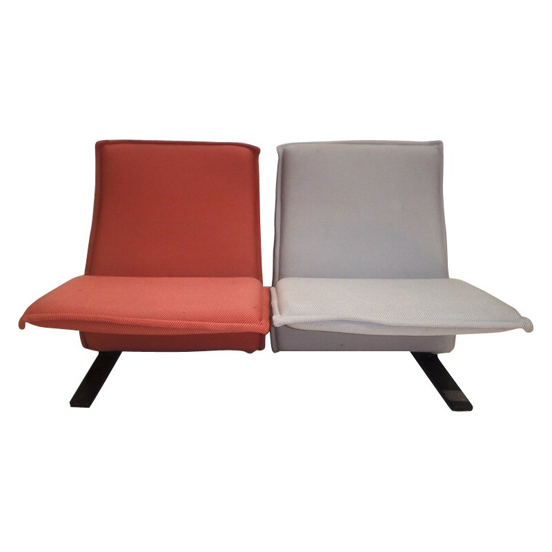 Waiting chairs "Concorde" two seats, Pierre PAULIN - 1960s