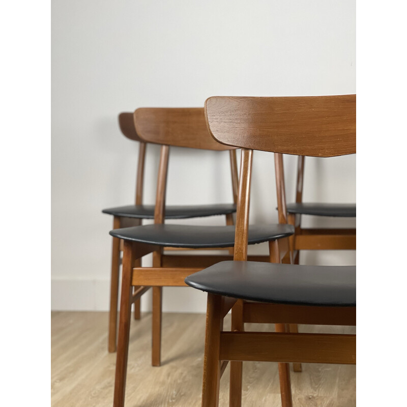 Set van 6 vintage Farstrup stoelen