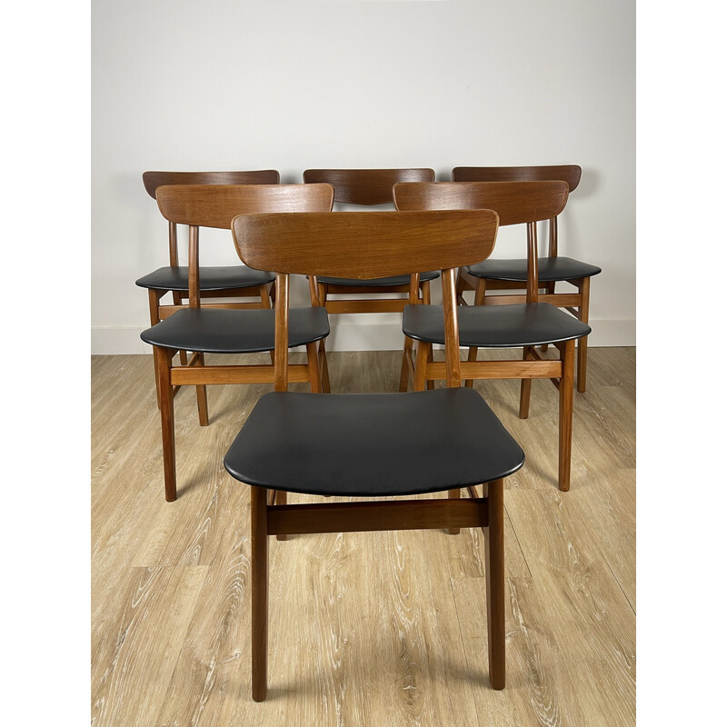Set von 6 Vintage-Stühlen Farstrup