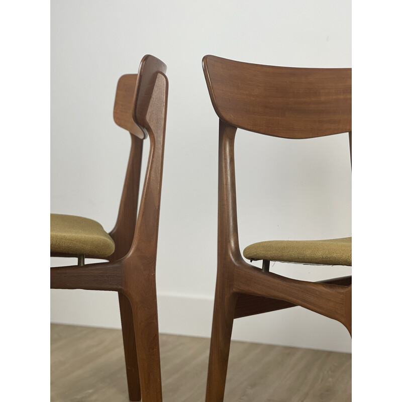 Conjunto de 4 cadeiras dinamarquesas vintage de Schiønning e Elgaard
