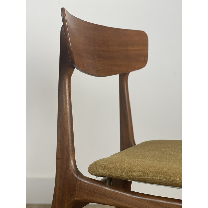 Set van 4 vintage Deense stoelen van Schiønning en Elgaard