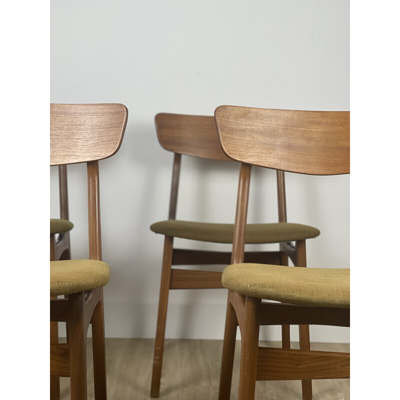 Set van 4 vintage Deense stoelen van Schiønning en Elgaard
