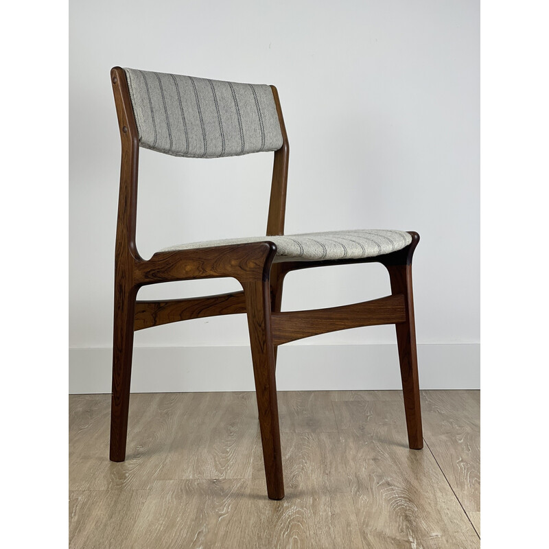 Conjunto de 4 cadeiras dinamarquesas vintage de Erik Buch