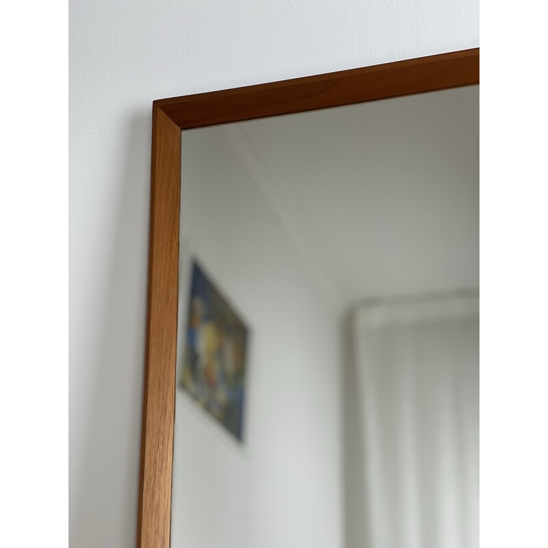 Scandinavian vintage teak mirror