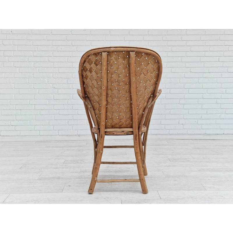 Vintage "Le Corbusier" fauteuil voor Pascal Raffier Vannerie, Frankrijk 1960