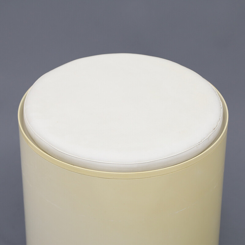 Vintage plastic storage stool by Marcello Siard for Longato, 1960s