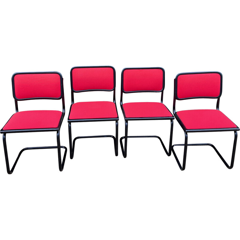 Set of 4 vintage B34 chairs by Breuer