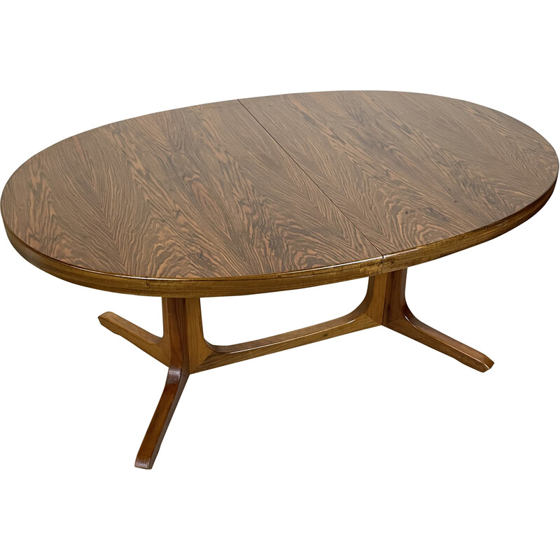 Vintage baumann extendable table in rosewood, 1970