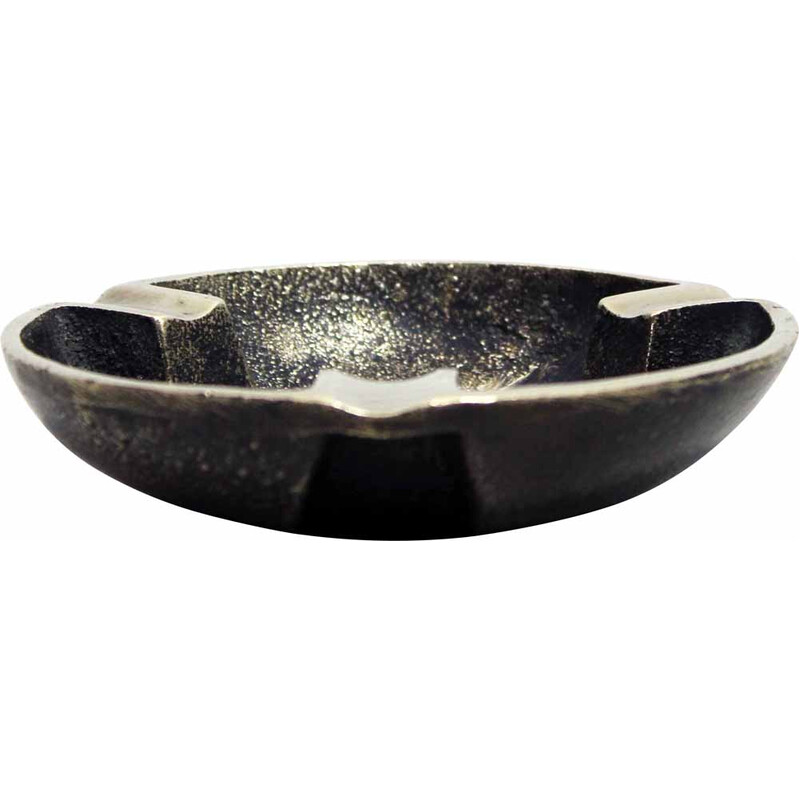 Vintage bronze brutalist ashtray, 1950