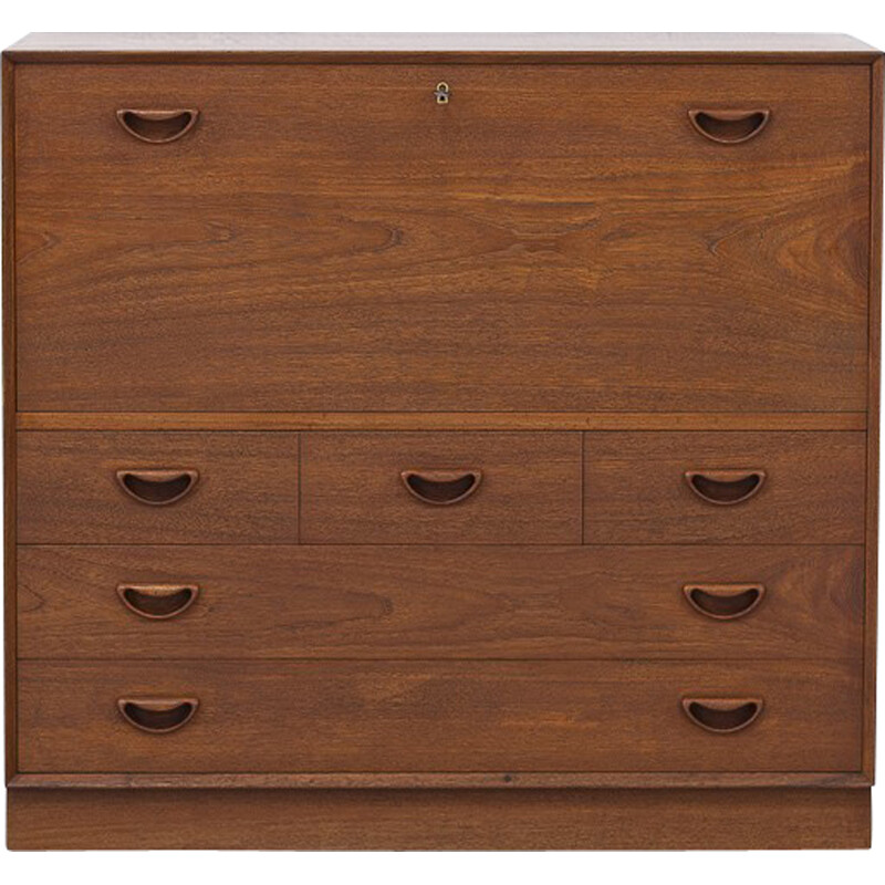 Danish vintage teak secretary by Peter Hvidt and Orla Mølgaard-Nielsen, 1960s