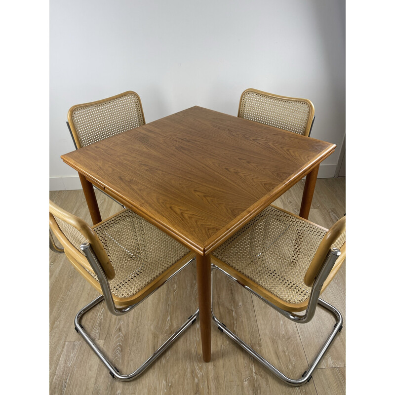 Skandinavischer Vintage-Tisch aus Massivholz mit zwei Auszügen