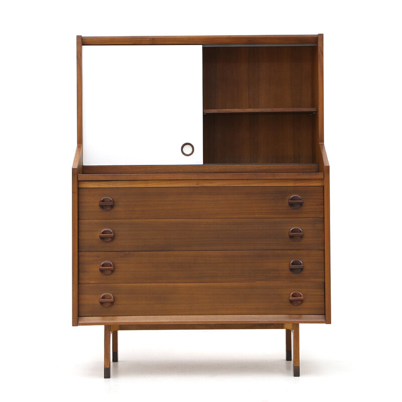 Vintage chest of drawers with mirror by George Coslin for Faram, 1960s