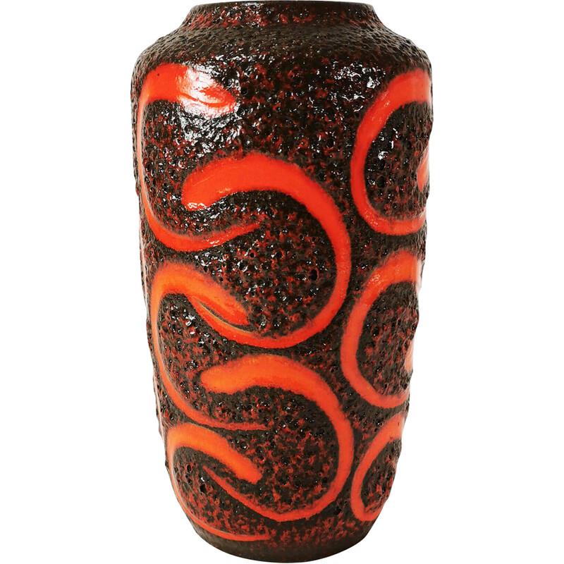 Vaso vintage in lava grassa, Germania 1960