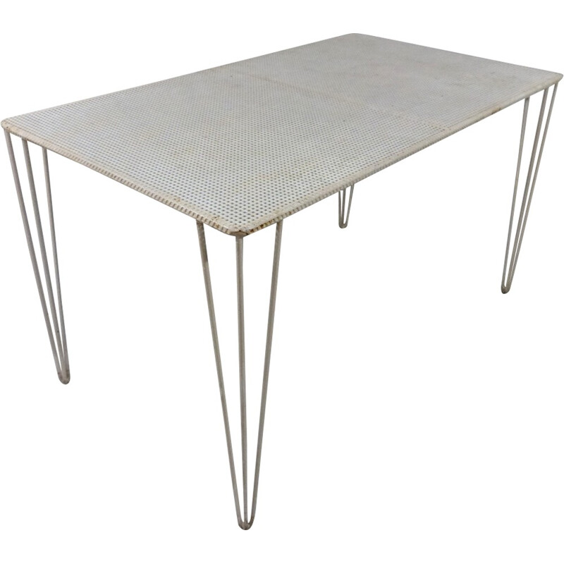 Perforated Steel Garden Table - 1950s