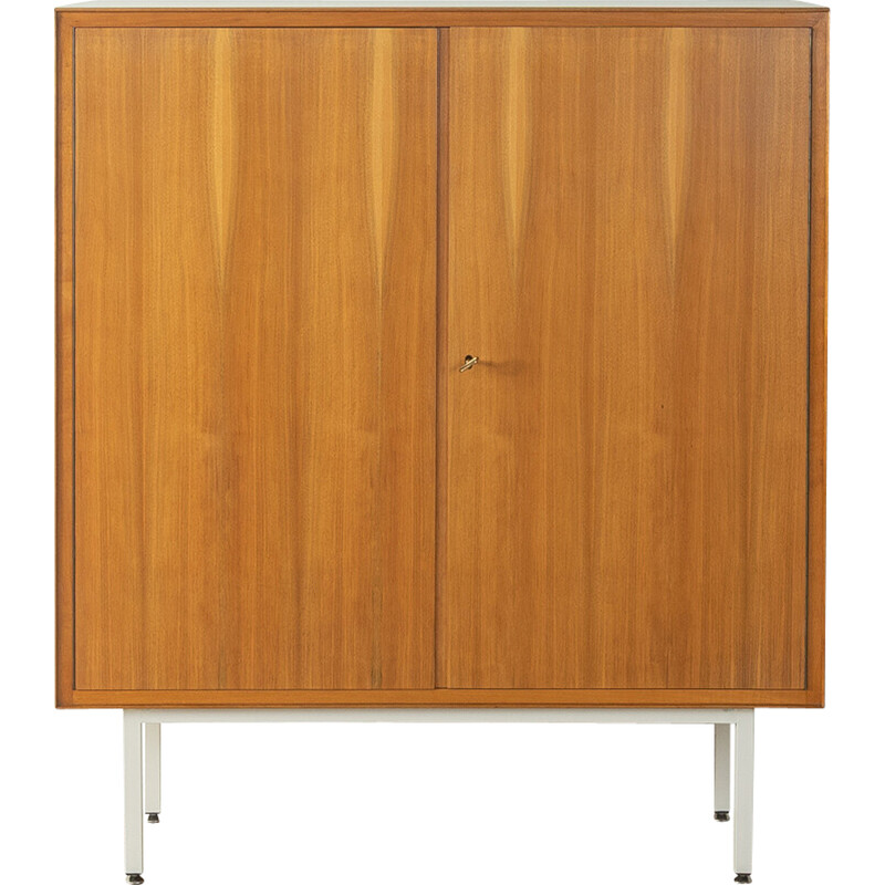 Vintage walnut dresser with two doors, Germany 1950s