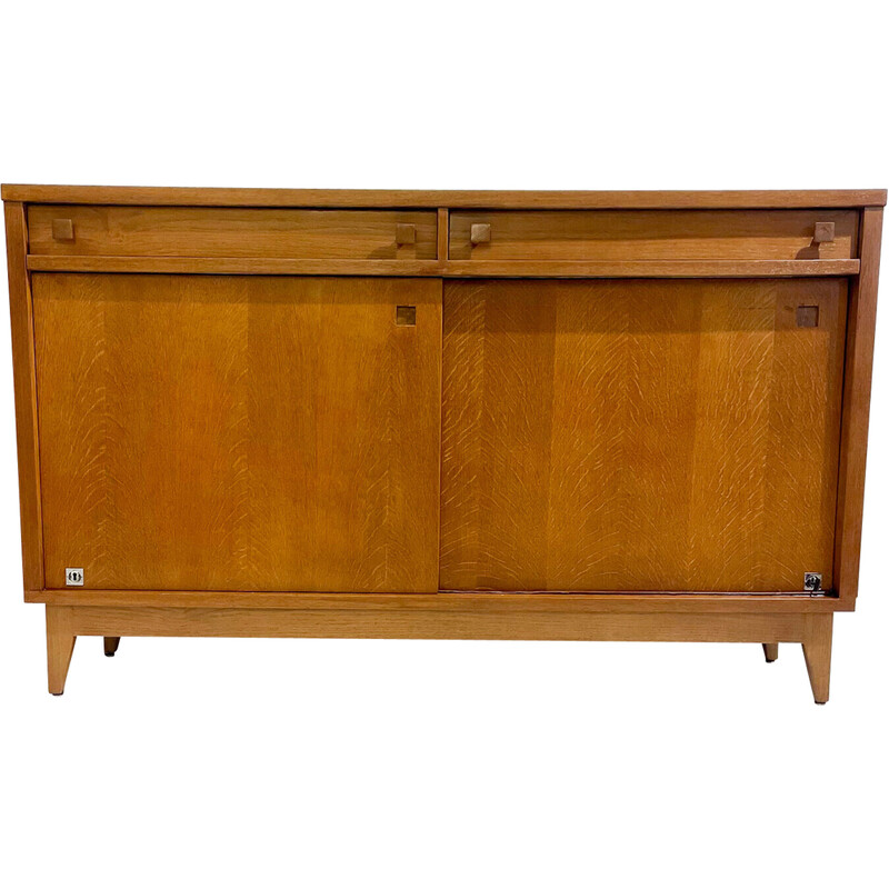 Credenza di metà secolo in legno di quercia di Emiel Veranneman, 1958