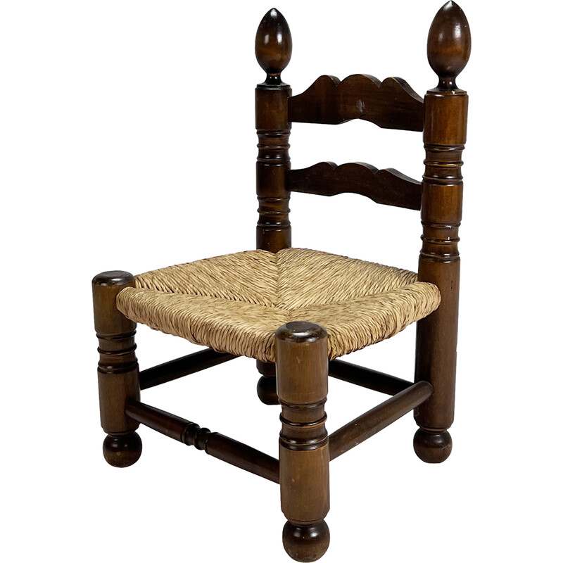 Mid century rush side chair, 1700s
