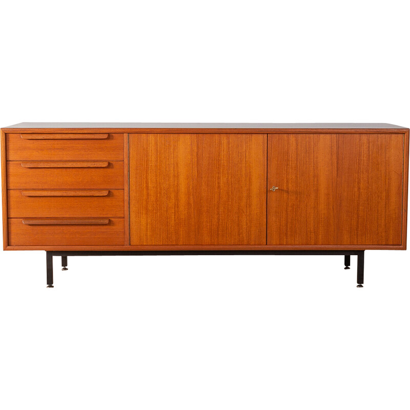 Vintage sideboard in teak veneer by Wk Möbel, Germany 1960s