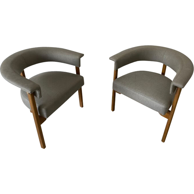Pair of vintage armchairs by Ernesto Radaelli, 1960
