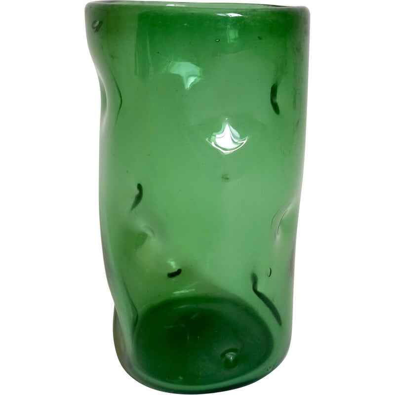 Empoli vintage glazen vaas, 1960