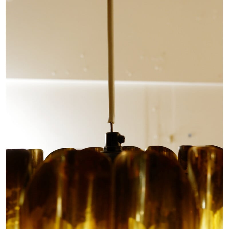 Lámpara de cobre vintage de Thorsten Orrling para Hans-Agne Jakobsson, 1960